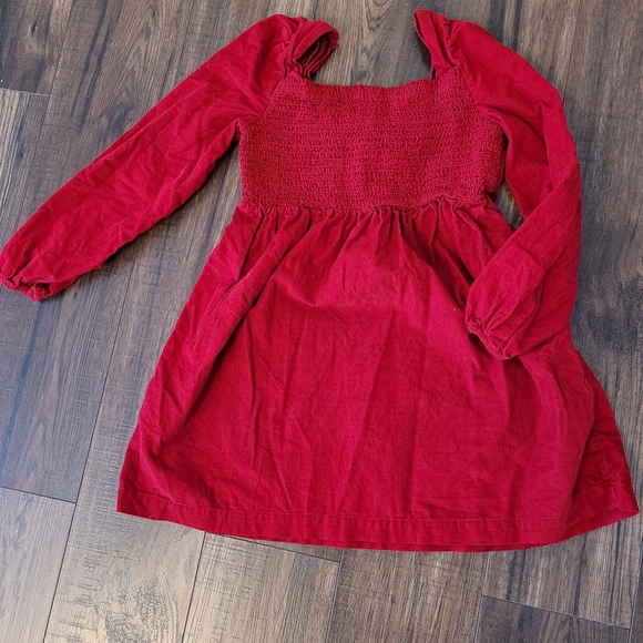 Gap Kids beautiful red, fine wale corduroy dress. Size medium - Picture 1 of 5